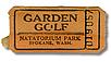 Garden Golf ticket